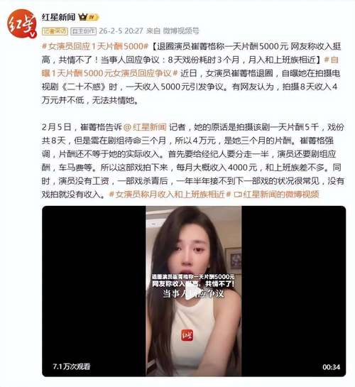 女明星片酬真相：金字塔顶端拿几亿，底层辛苦一天不到2000块
